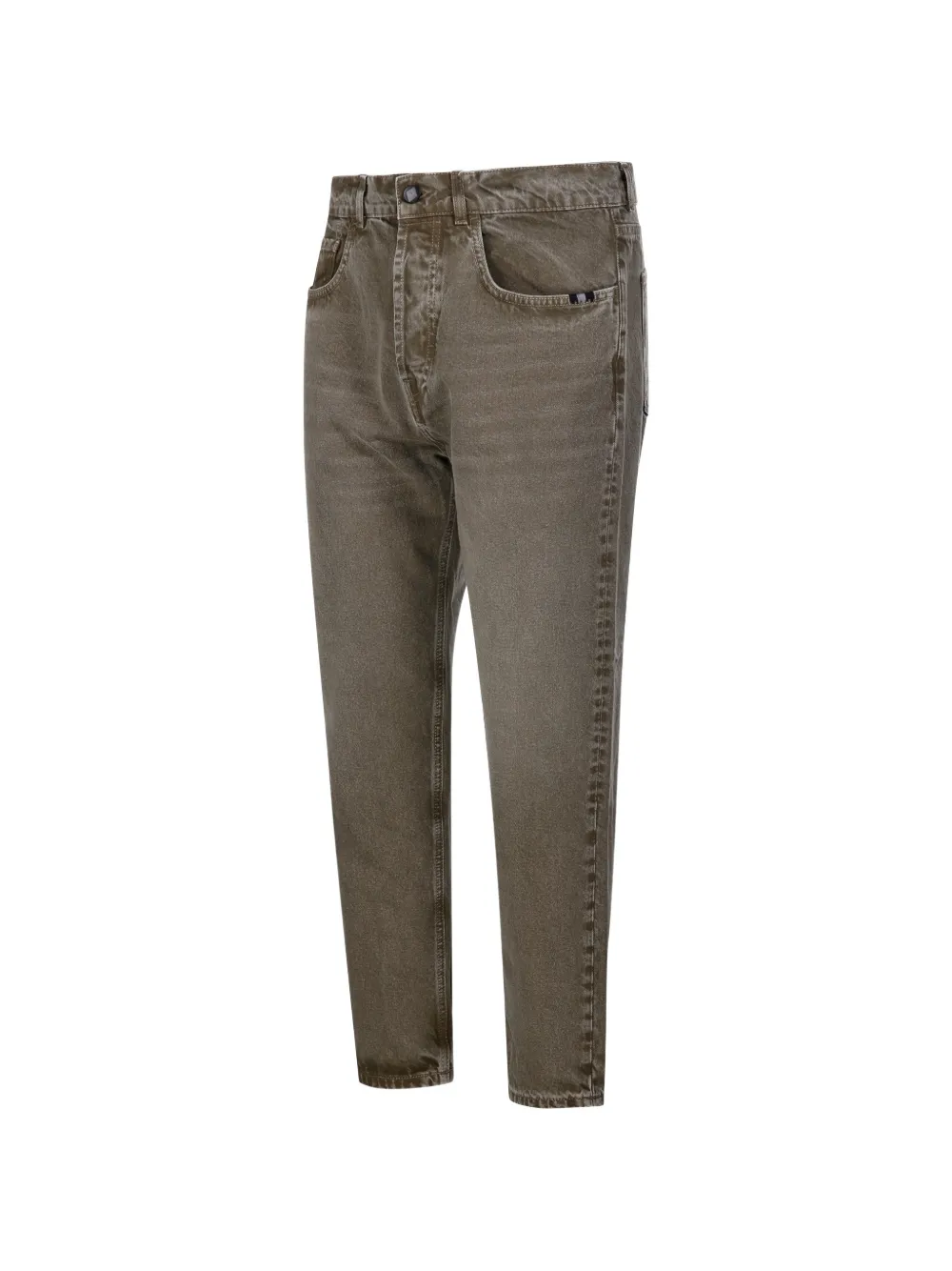 AMISH Jeans met vervaagd effect Bruin