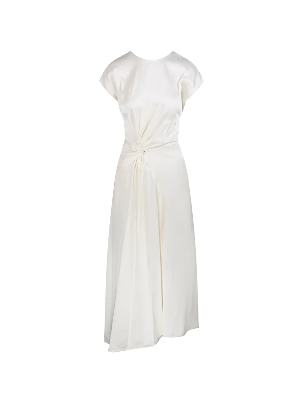 Victoria Beckham twist-detail asymmetric dress - Toni neutri