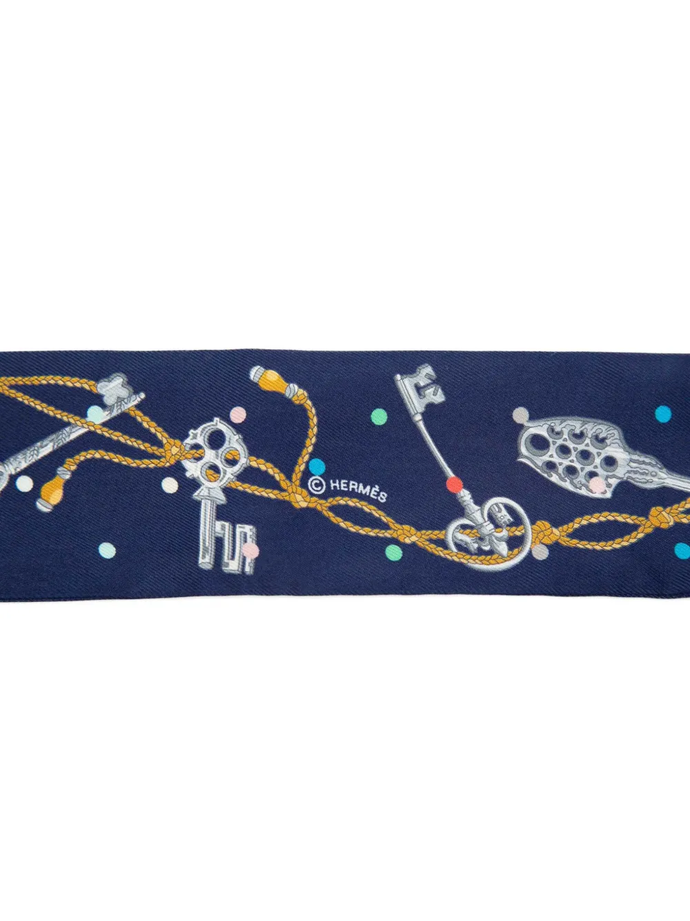 HERMES エルメス ツイリー　スカーフ レクレアポア 新タグ Hermès Pre-Owned 2000-2026 レクレアポア シルクツイリースカーフ