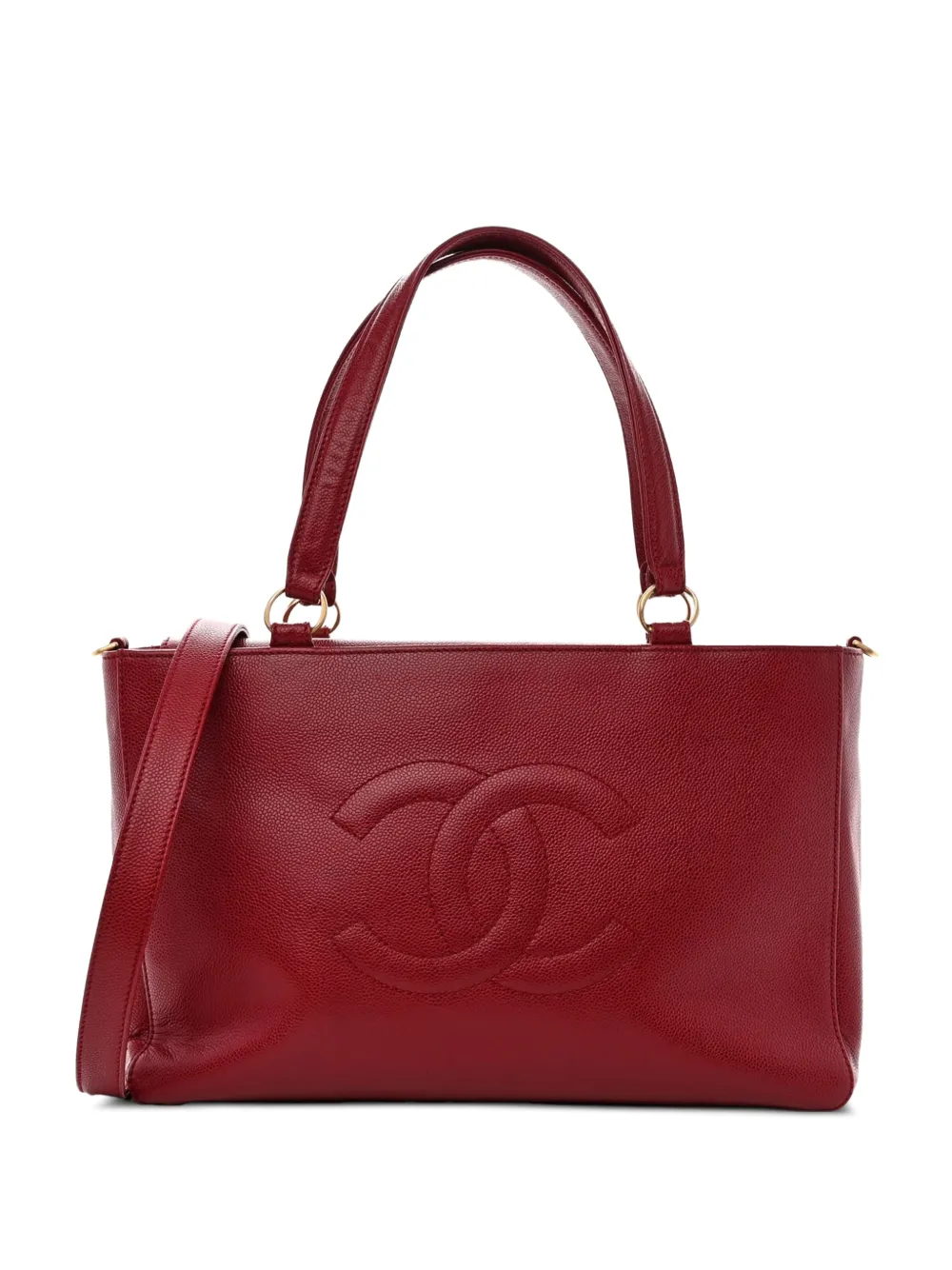 CHANEL Pre-Owned 2005 Caviar Cerf Executive tote bag - Red