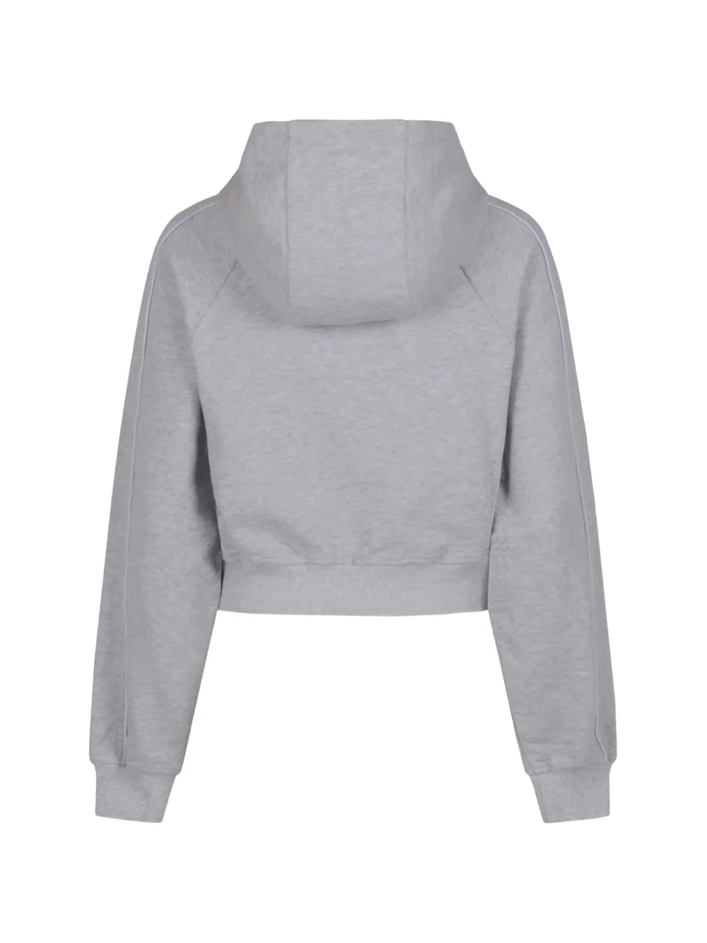 Casablanca Katoenen cropped hoodie met borduurwerk Grijs