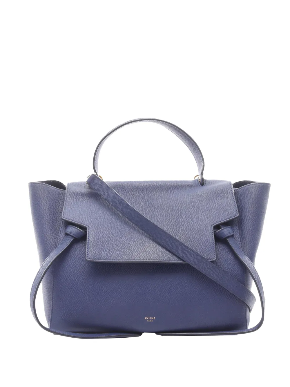 Celine Pre-Owned 2010-2026 Mini Grained Calfskin Belt satchel - Blu