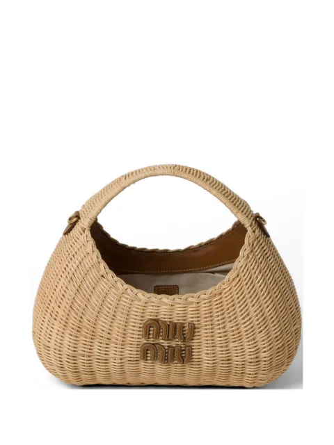 Miu Miu Wander wicker handbag
