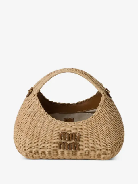 Miu Miu Wander wicker handbag