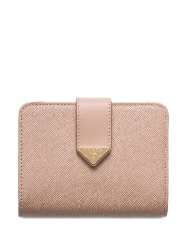 Prada サフィアーノ スムースレザー 財布 S | ピンク | FARFETCH JP