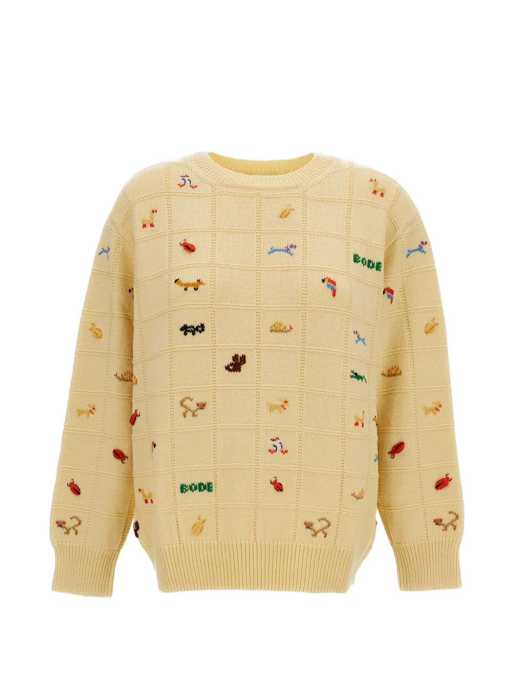 BODE Zoologist embroidered sweater - Neutrals