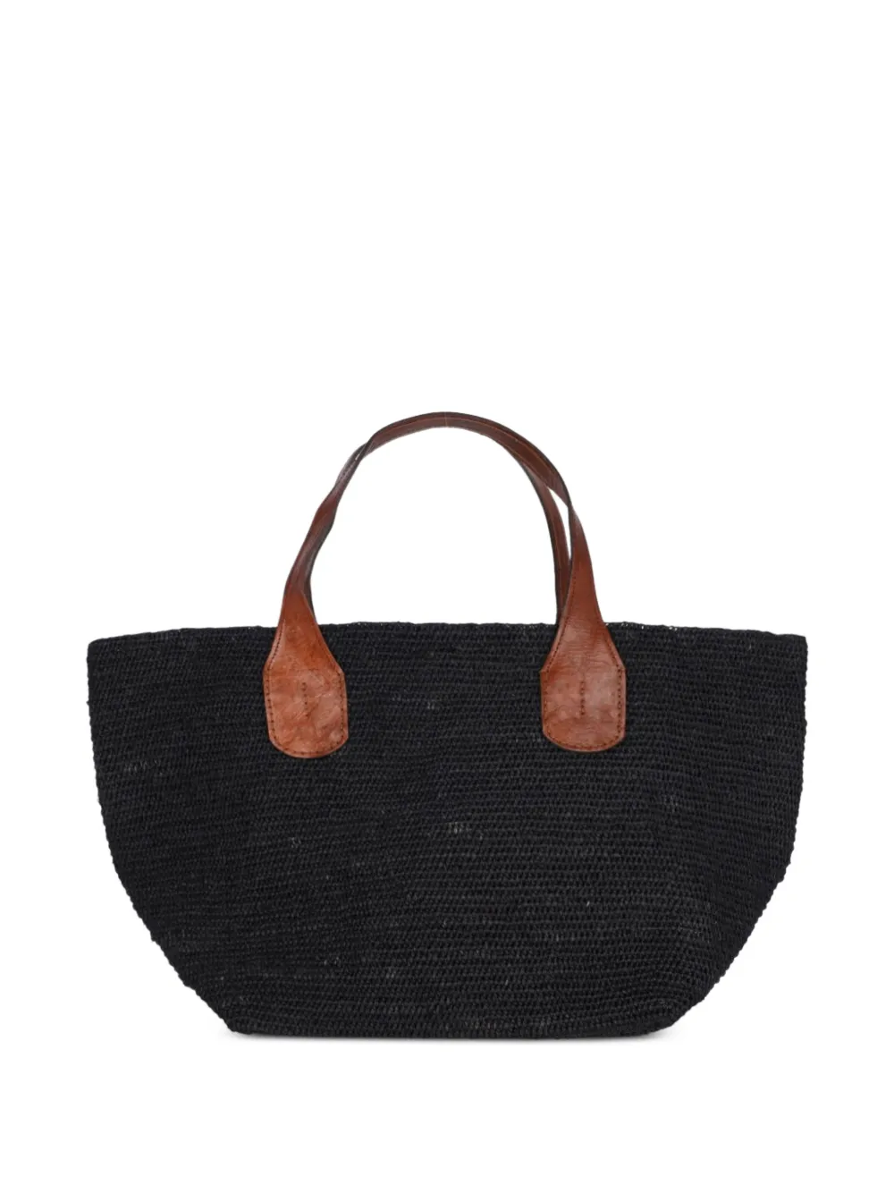 IBELIV Tokyo II leather-trim tote bag - Nero