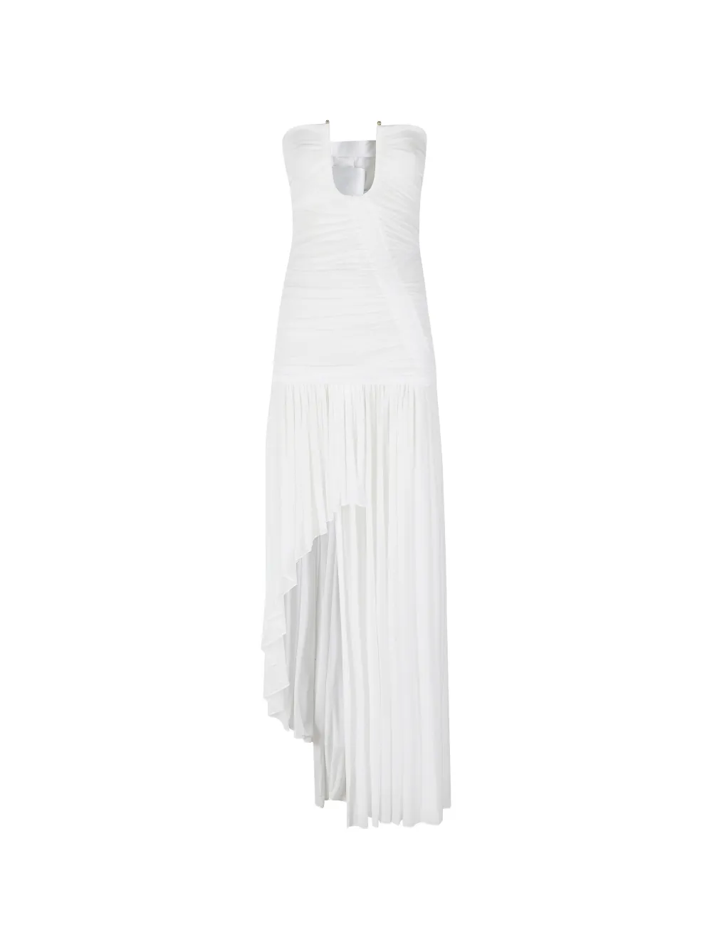 Christopher Esber Arced Orion asymmetric dress - Bianco