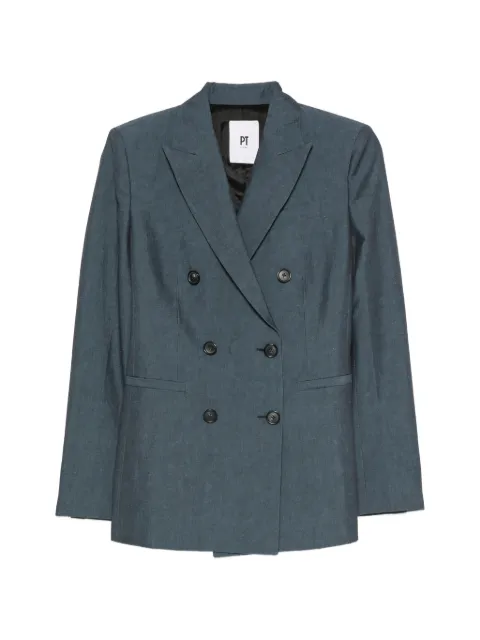 PT Torino blazer con solapas de pico y doble botonadura