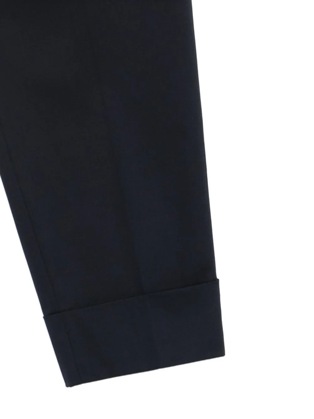 PT Torino Plooibroek met omgeslagen pijpen Blauw