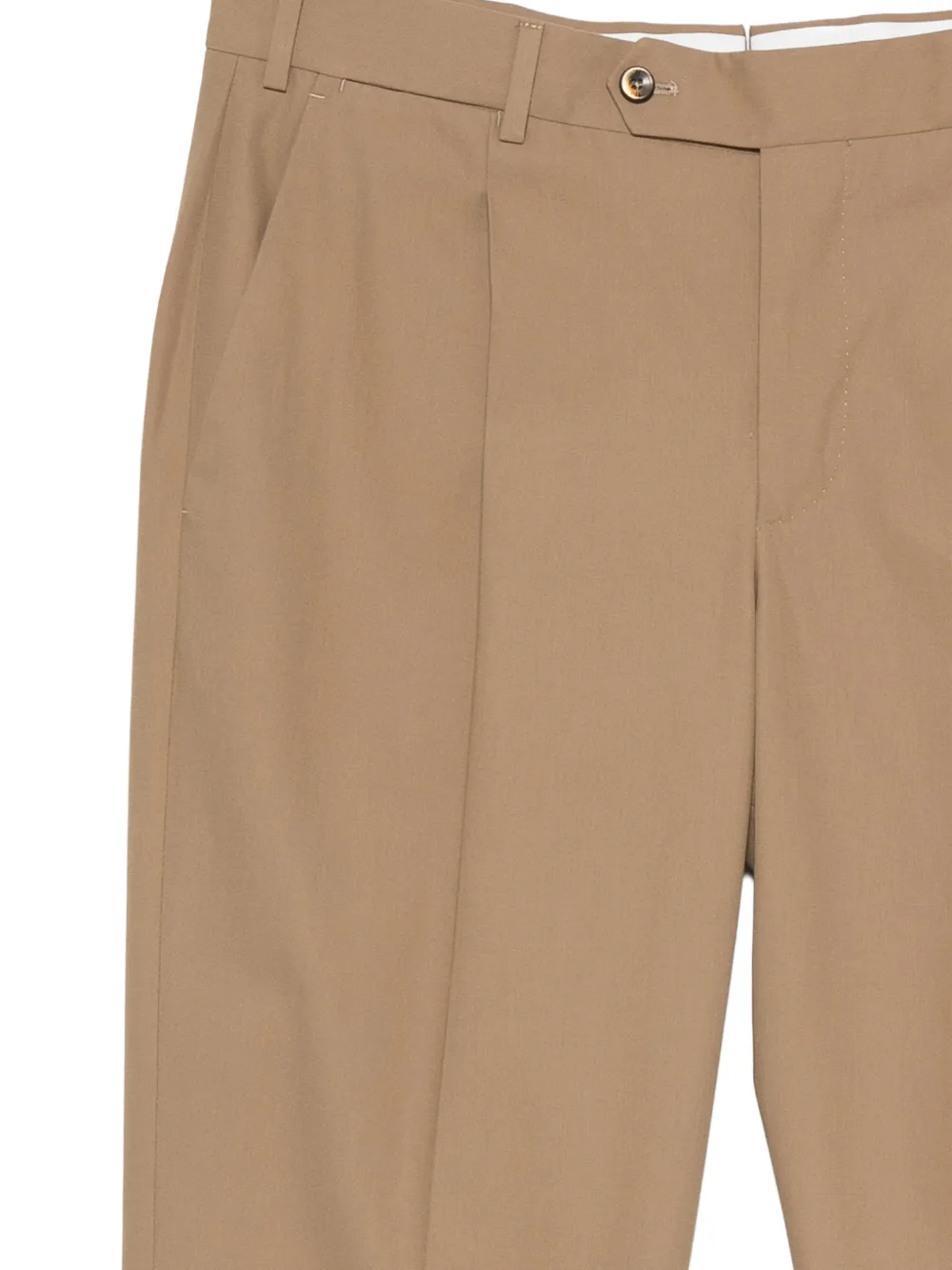 PT Torino Pantalon met geplooid detail Beige