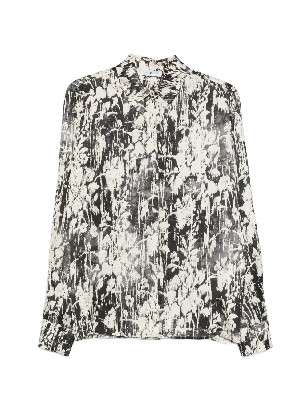 PT Torino abstract-print long-sleeve shirt - Toni neutri