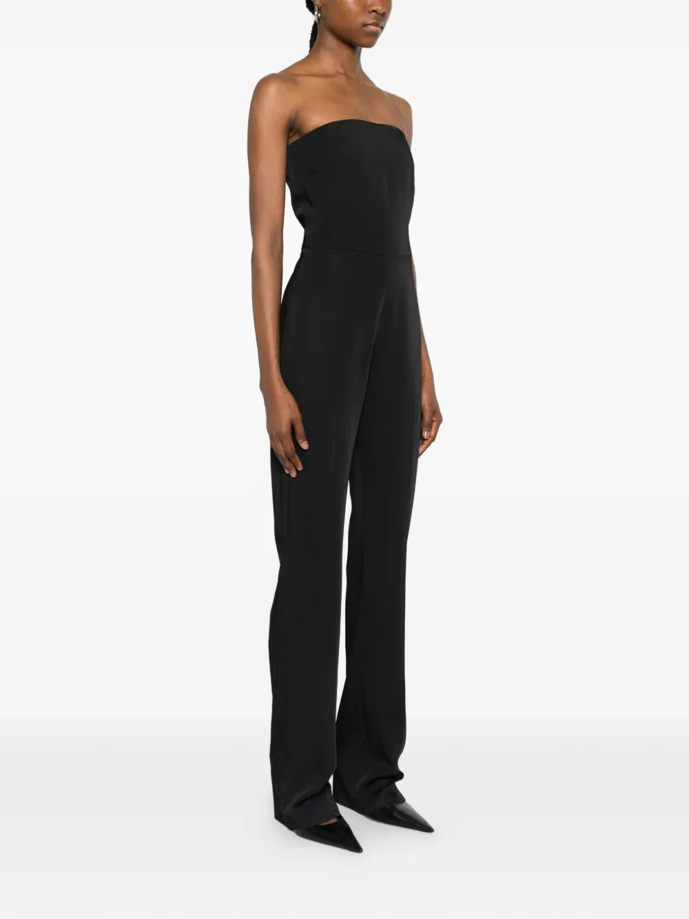 PT Torino Strapless jumpsuit Zwart