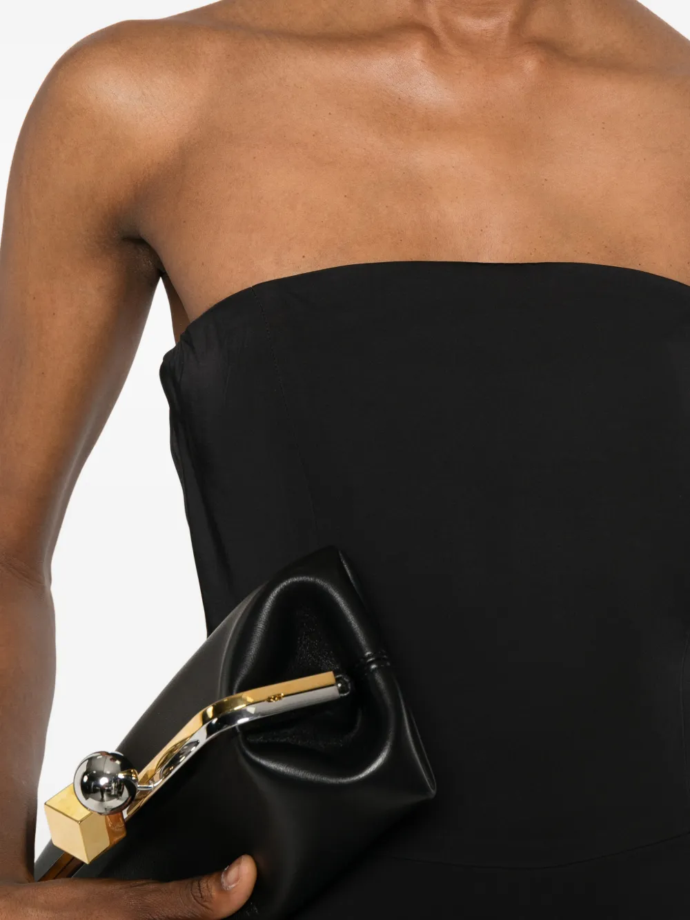 PT Torino Strapless jumpsuit Zwart