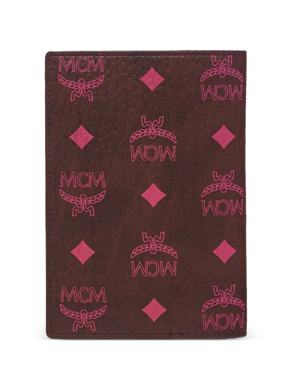 MCM Ottomar Visetos paspoorthoes met print Bruin