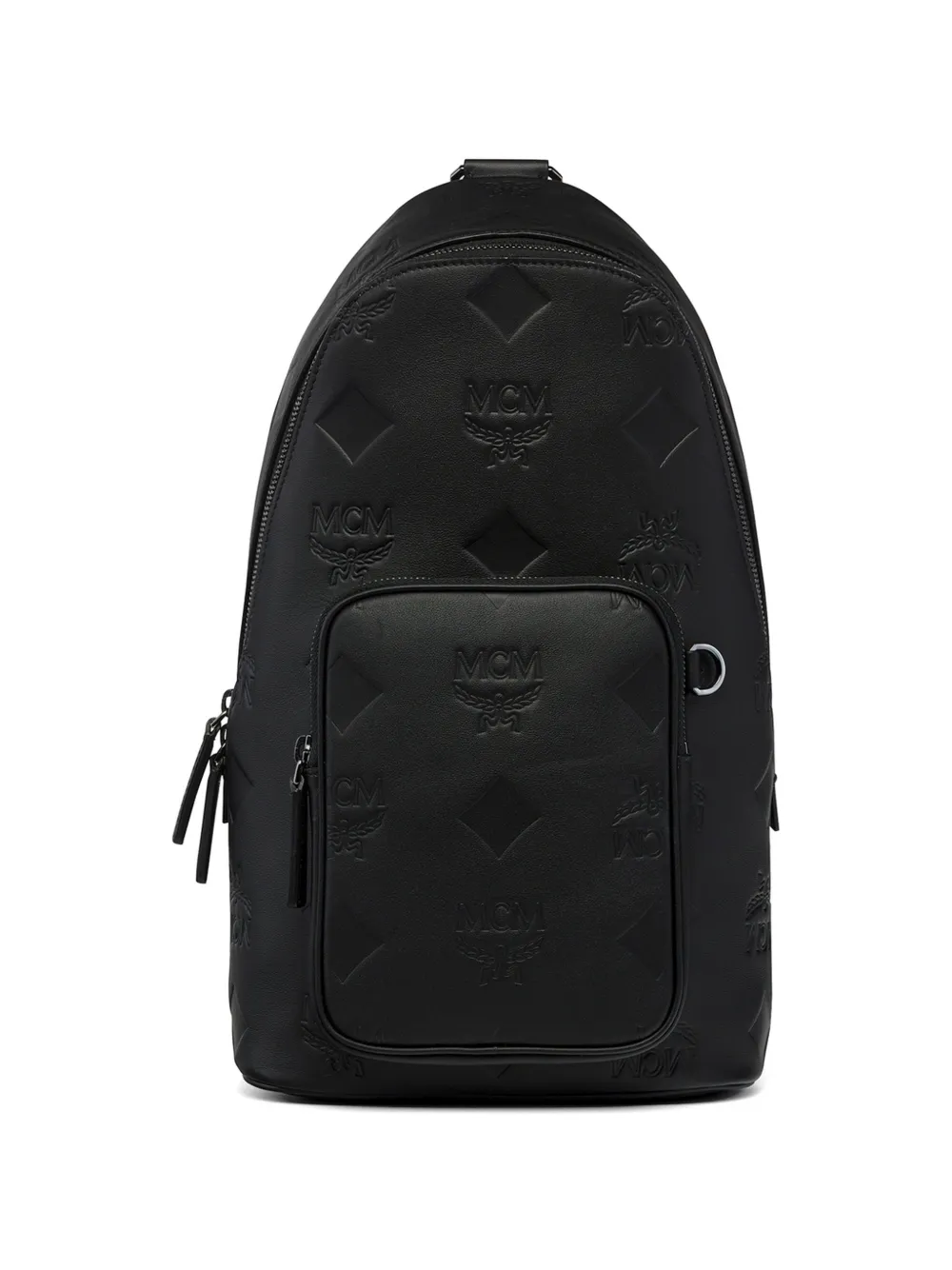 MCM Borsa messenger Aren con monogramma - Nero