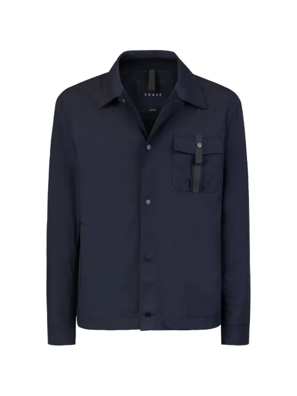 Sease Jib Set Shirt Jacket in Blue