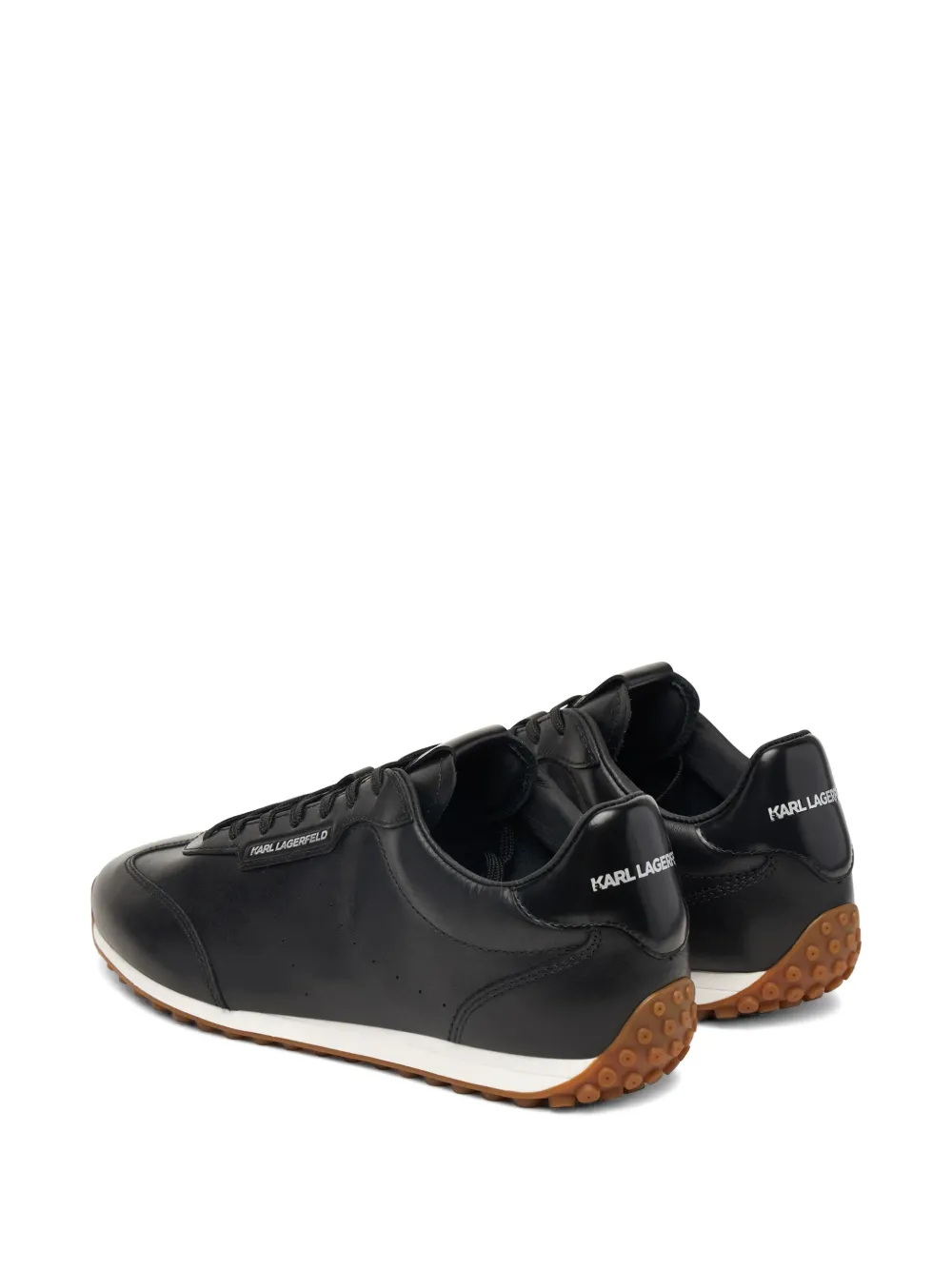 Karl Lagerfeld Sneakers met vlakken en letter-detail Zwart