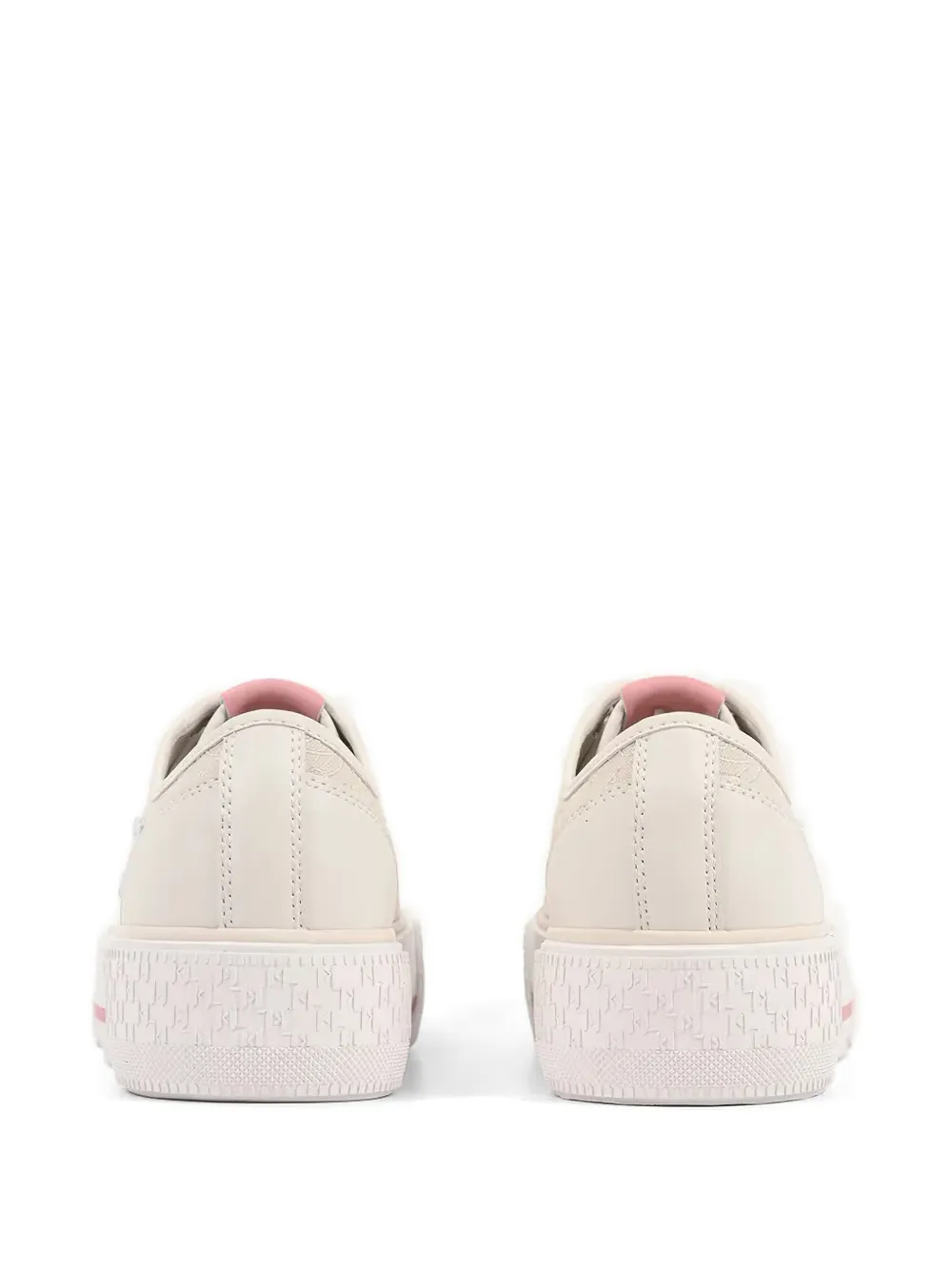 Karl Lagerfeld Sneakers met plateauzool en logodetail Beige