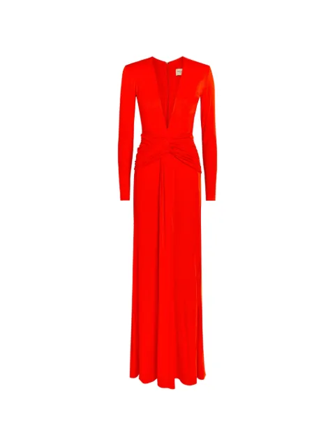 The Arrivals twisted-waist V-neck dress