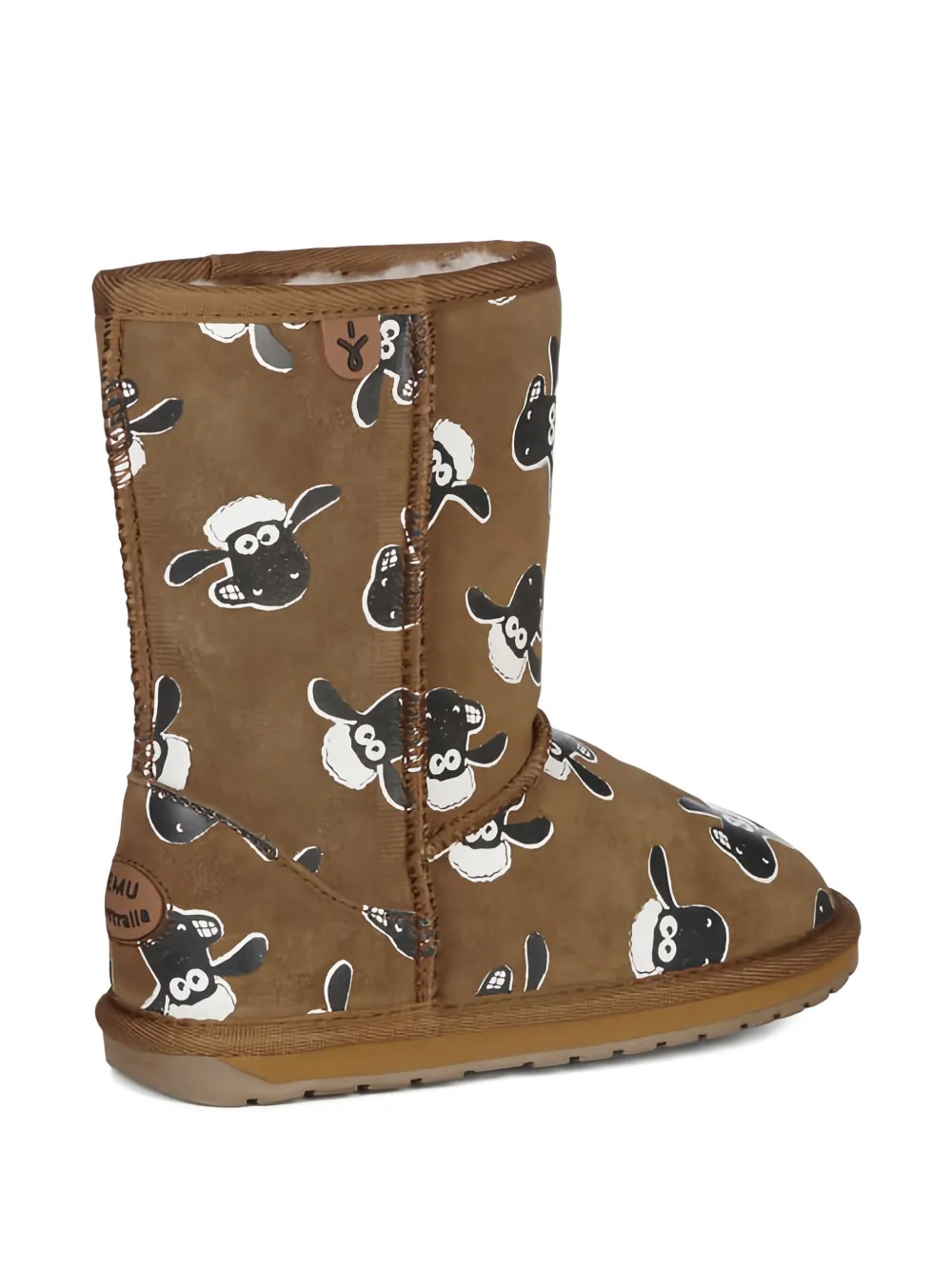 Emu Kids Shun The Sheep Print patterned boots Bruin