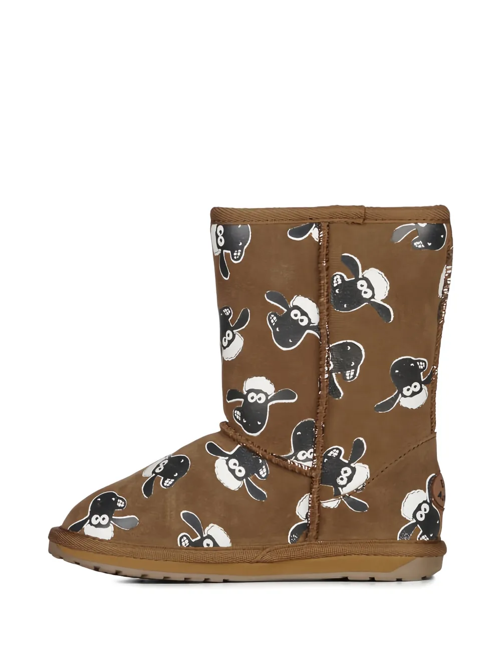 Emu Kids Shun The Sheep Print patterned boots Bruin