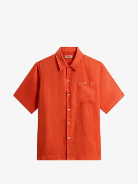 Woolrich garment-dyed short-sleeved shirt