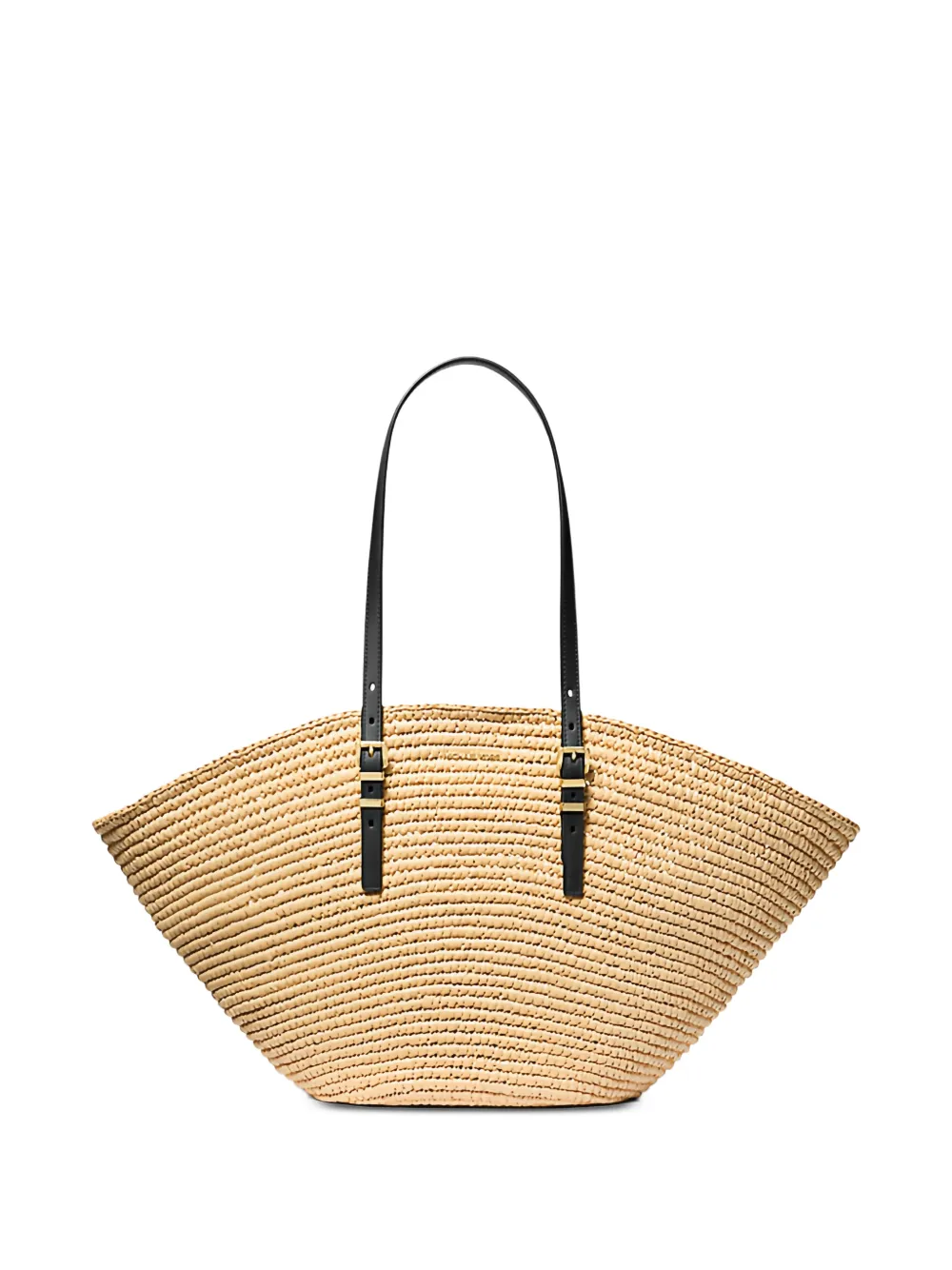 Michael Kors Isa woven straw tote bag - Nude