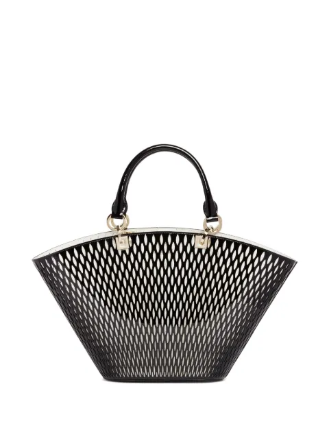 TOM FORD laser-cut patent-leather tote bag