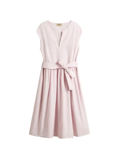 Woolrich belted cotton-poplin midi dress