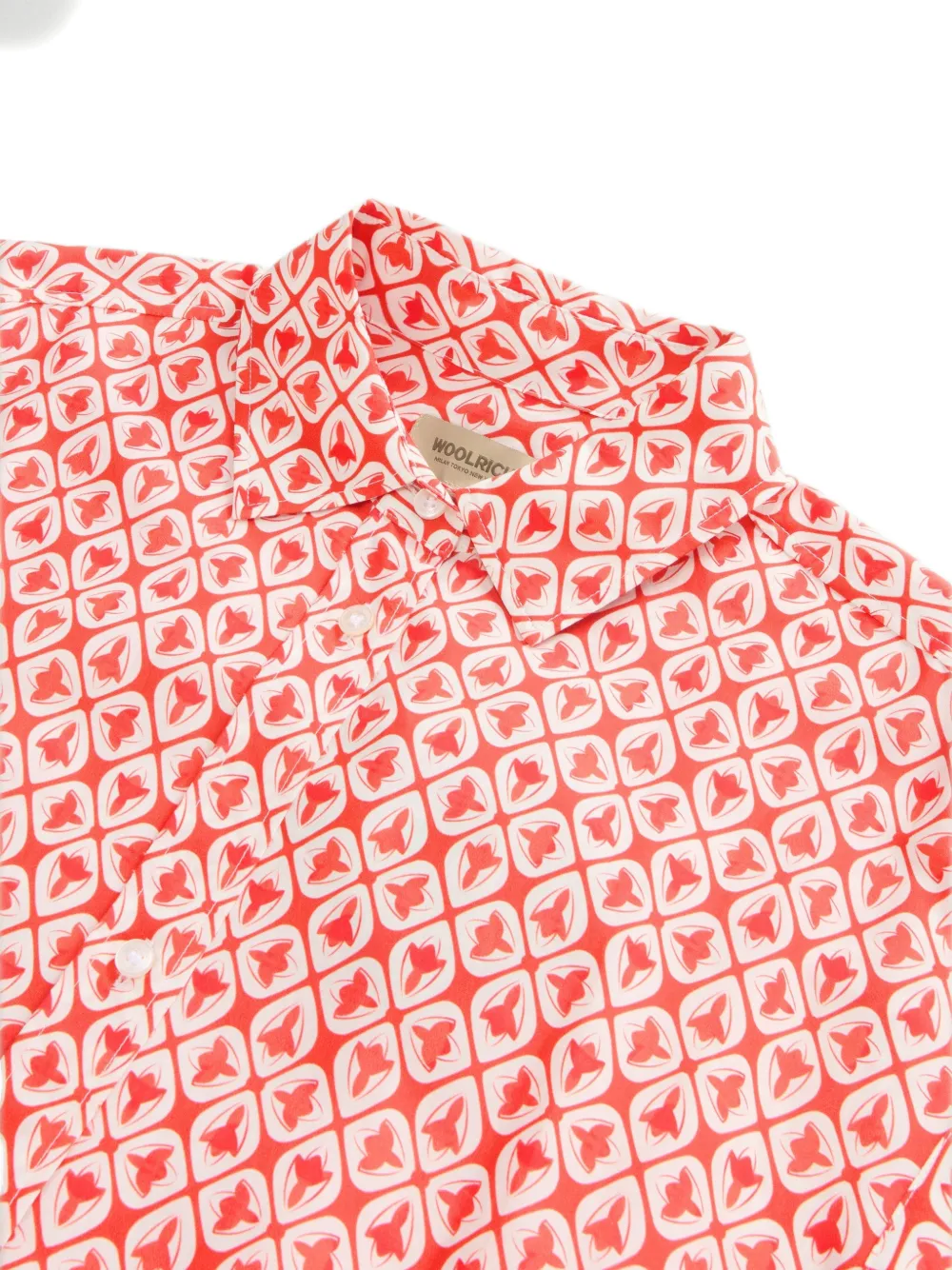Woolrich Midi-jurk met geometrische print Rood