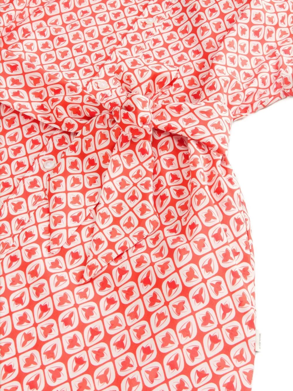 Woolrich Midi-jurk met geometrische print Rood