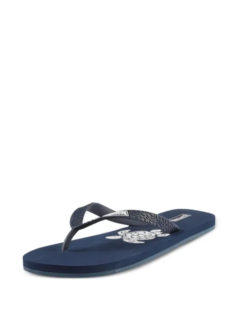 Vilebrequin turtle-scale effect flip-flops
