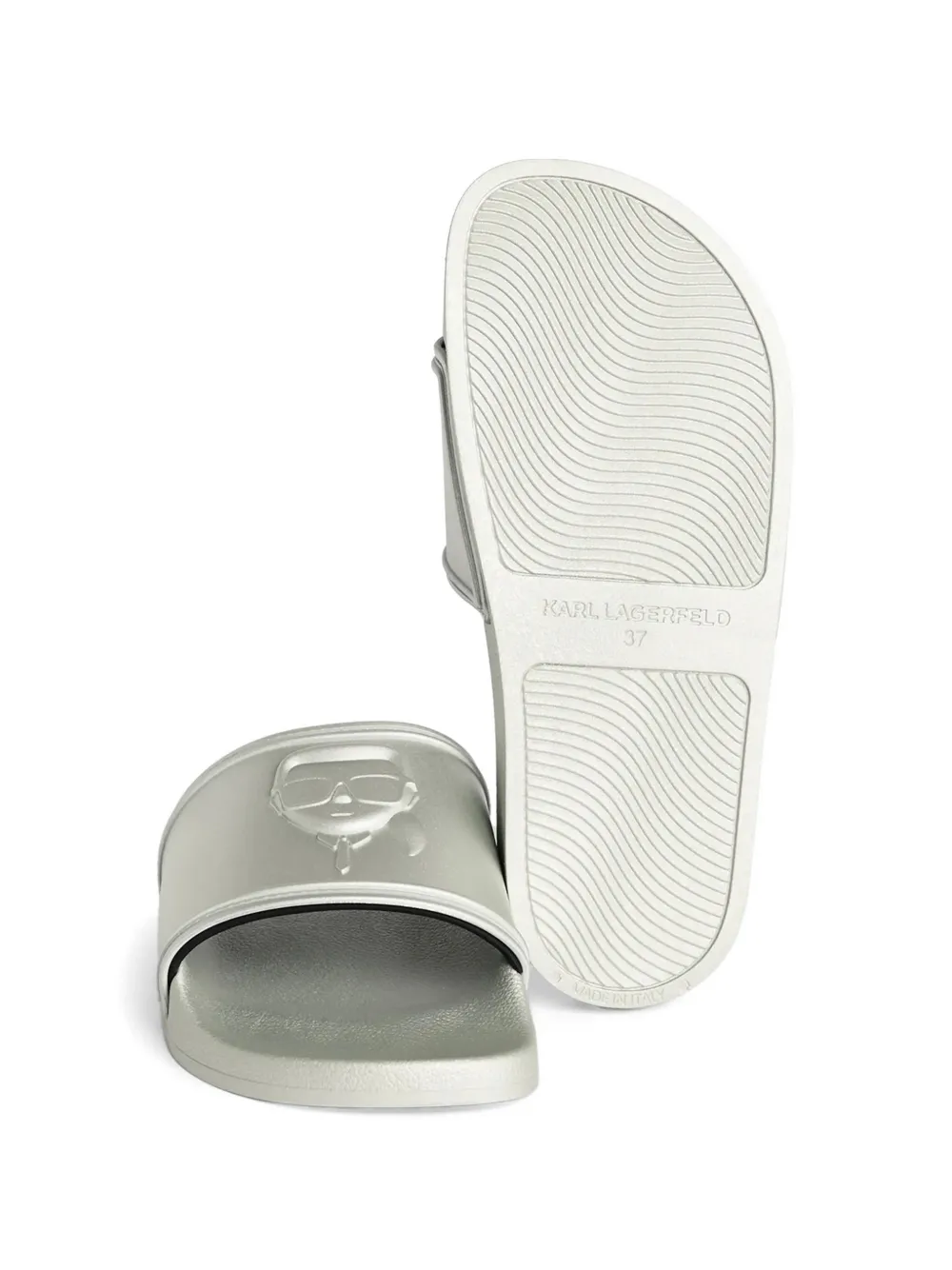 Karl Lagerfeld Kondo 2.0 slides Zilver