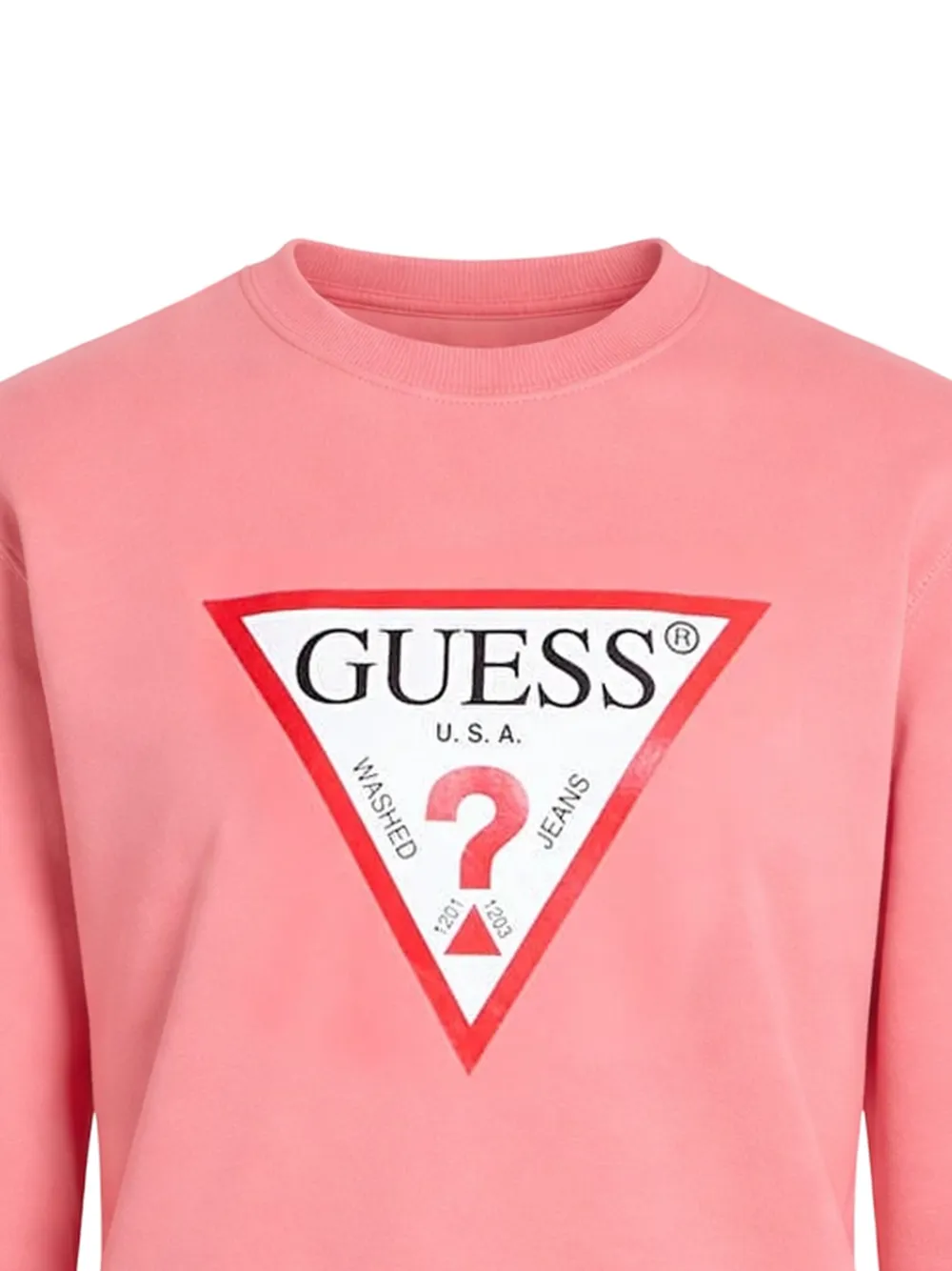 GUESS USA Sweater met logoprint Roze