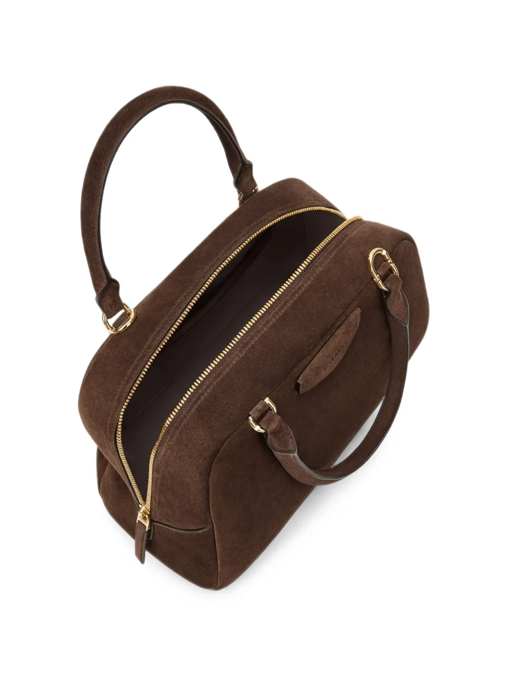 Givenchy Antigona East-West Bowling suède tas Bruin