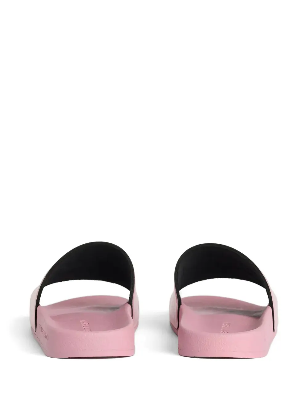 Karl Lagerfeld logo-embossed slides Roze