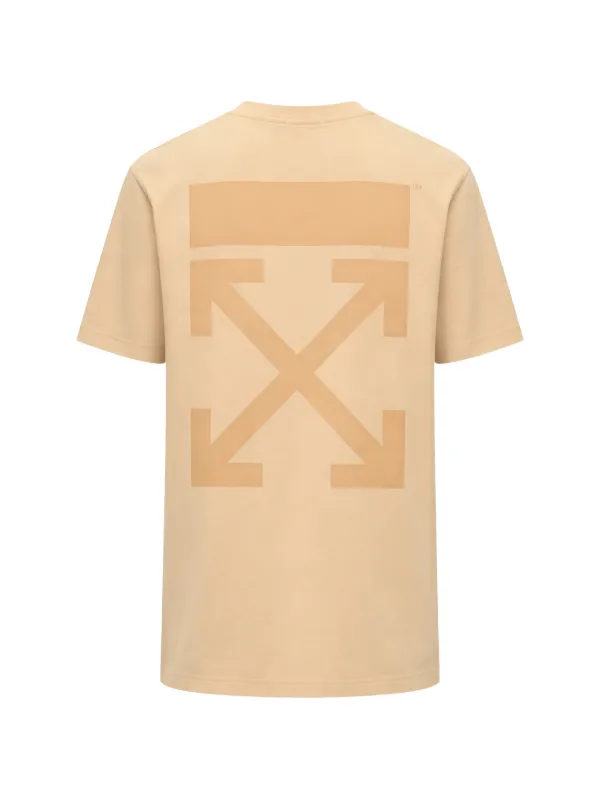 Off-White logo-print T-shirt | Neutrals | FARFETCH
