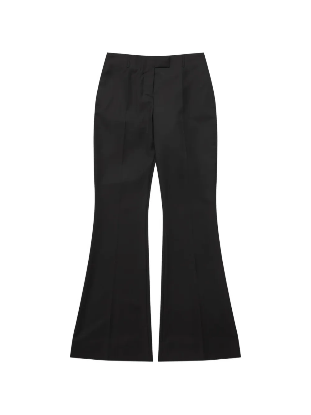 Matières Fécales flared wool trousers - Nero