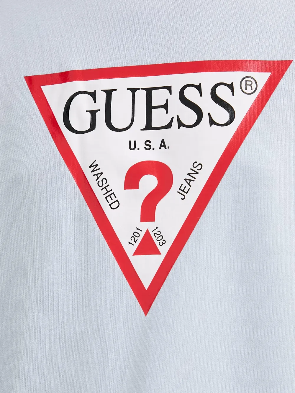 GUESS USA logo-print sweatshirt Blauw