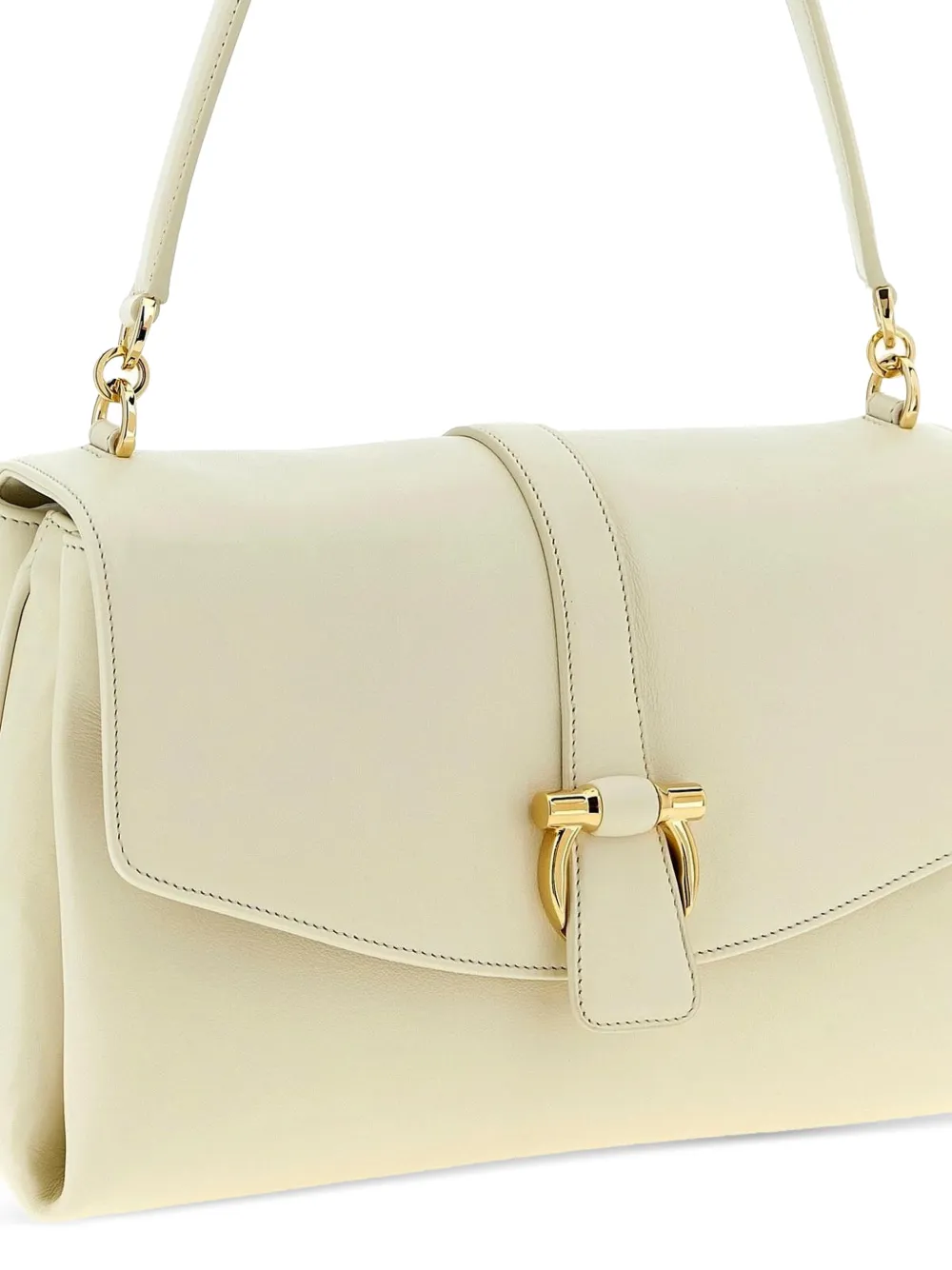 Ferragamo Gancini rugzak met gesp Beige