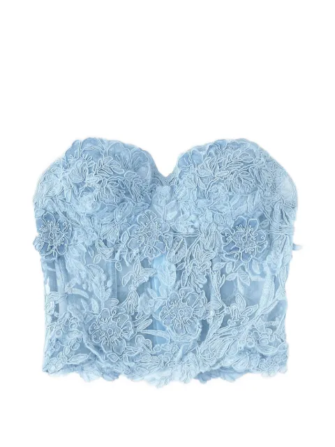Ermanno Scervino structured rebrodé bustier top
