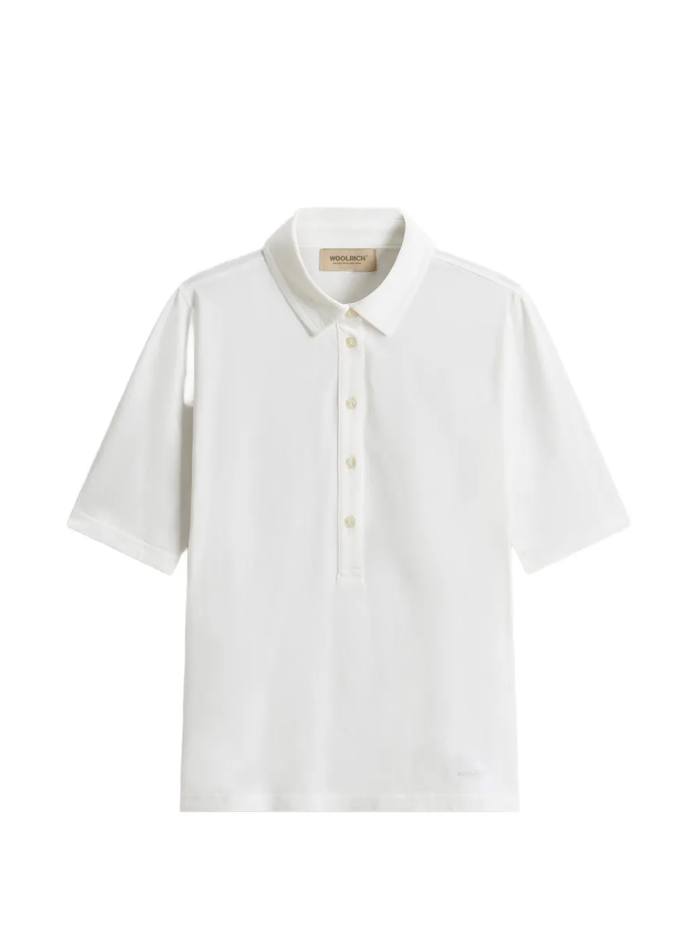 Woolrich logo-print polo shirt - Bianco