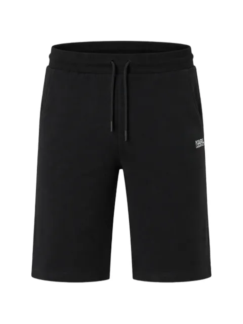 Karl Lagerfeld logo-print drawstring shorts