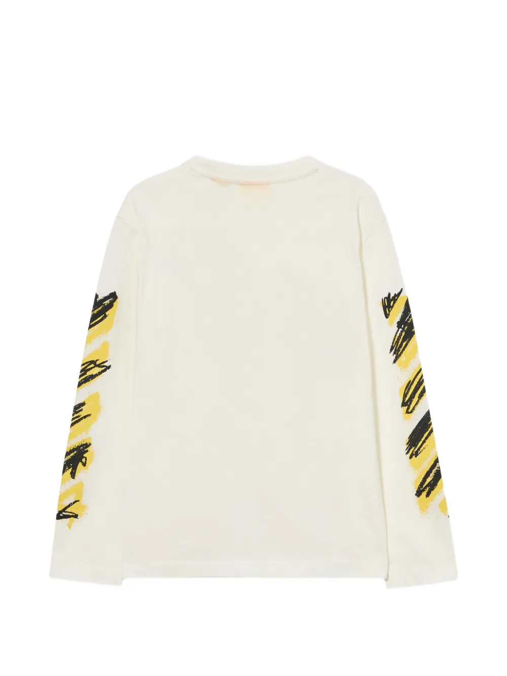 Off-White Kids Diag Spray T-shirt Beige