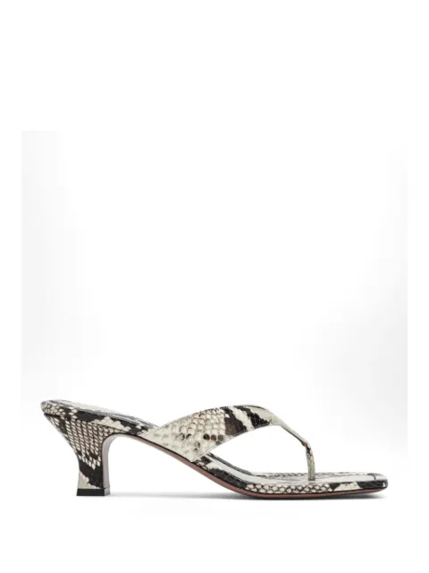 Paris Texas Portofino snakeskin-effect sandals