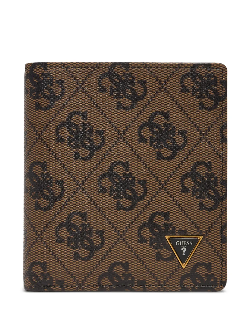 GUESS USA Milano 4G-logo printed wallet - Marrone