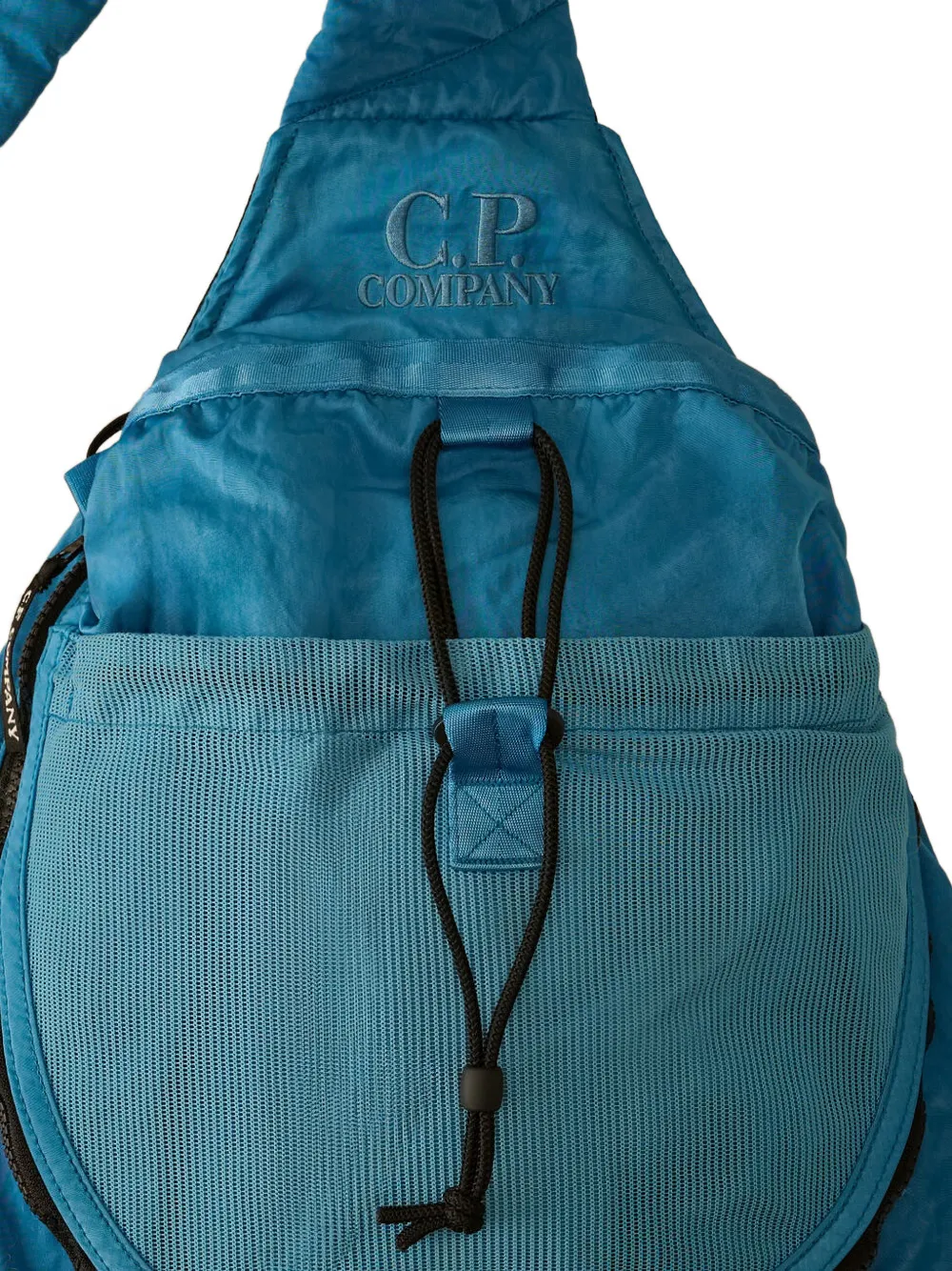 C.P. Company Kids U16 rugzak met geborduurd logo en lensdetail Blauw
