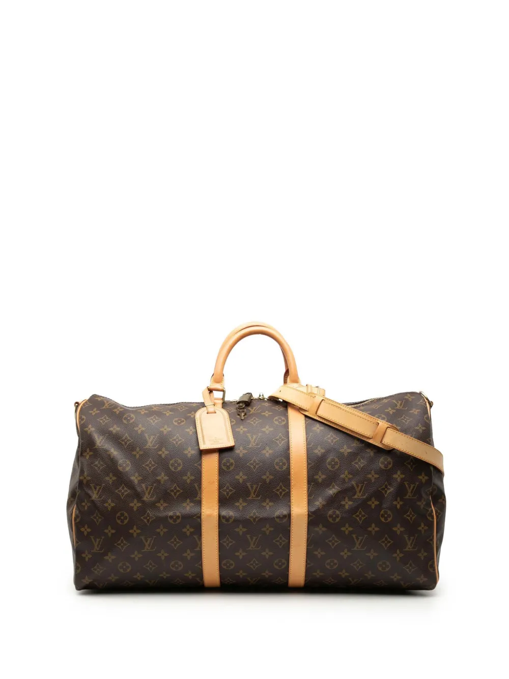 Louis Vuitton Pre-Owned 2001 Monogram Keepall Bandouliere 55 travel bag - Marrone
