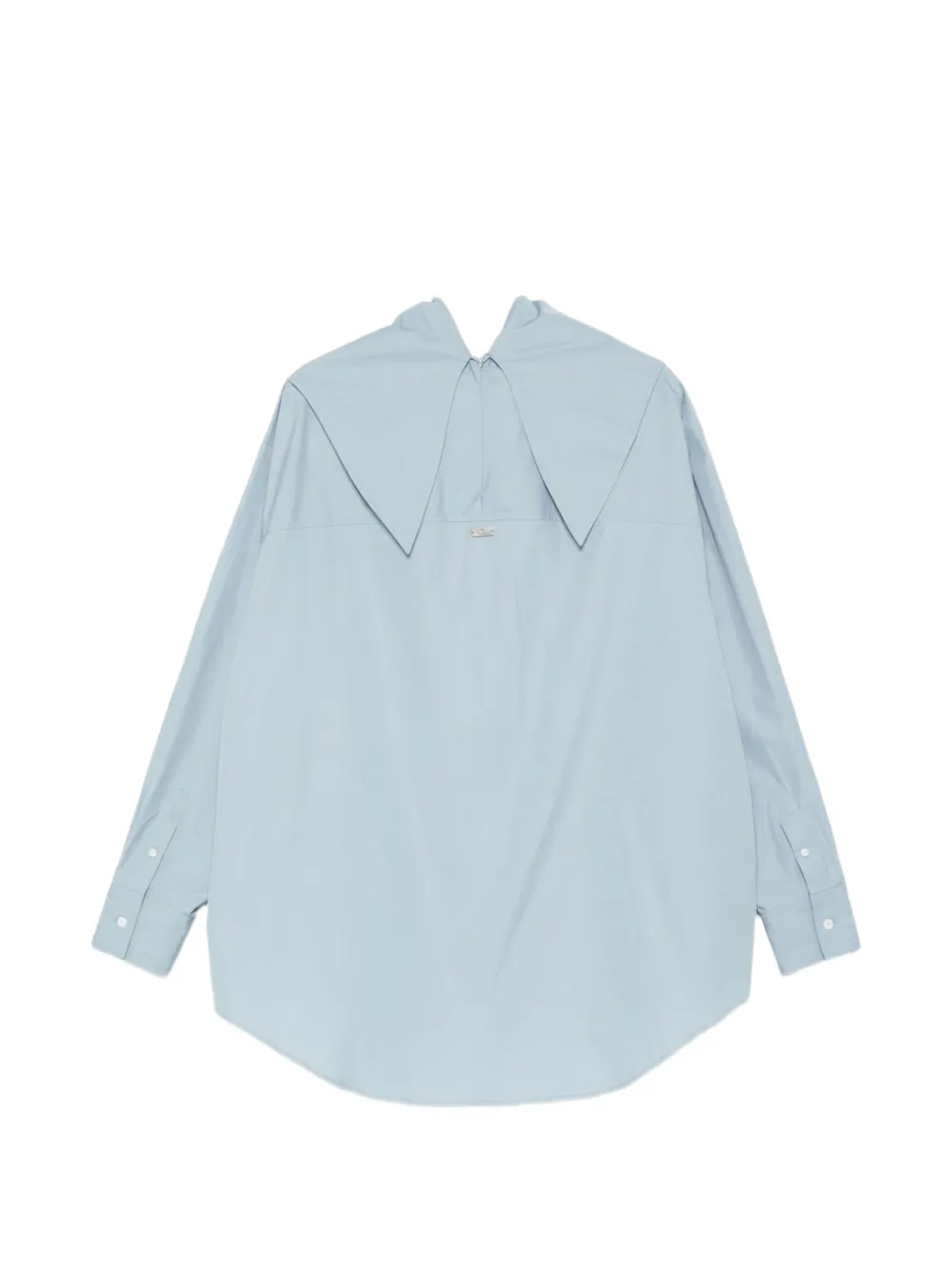 AMI Paris Blouse met bandanakraag Blauw